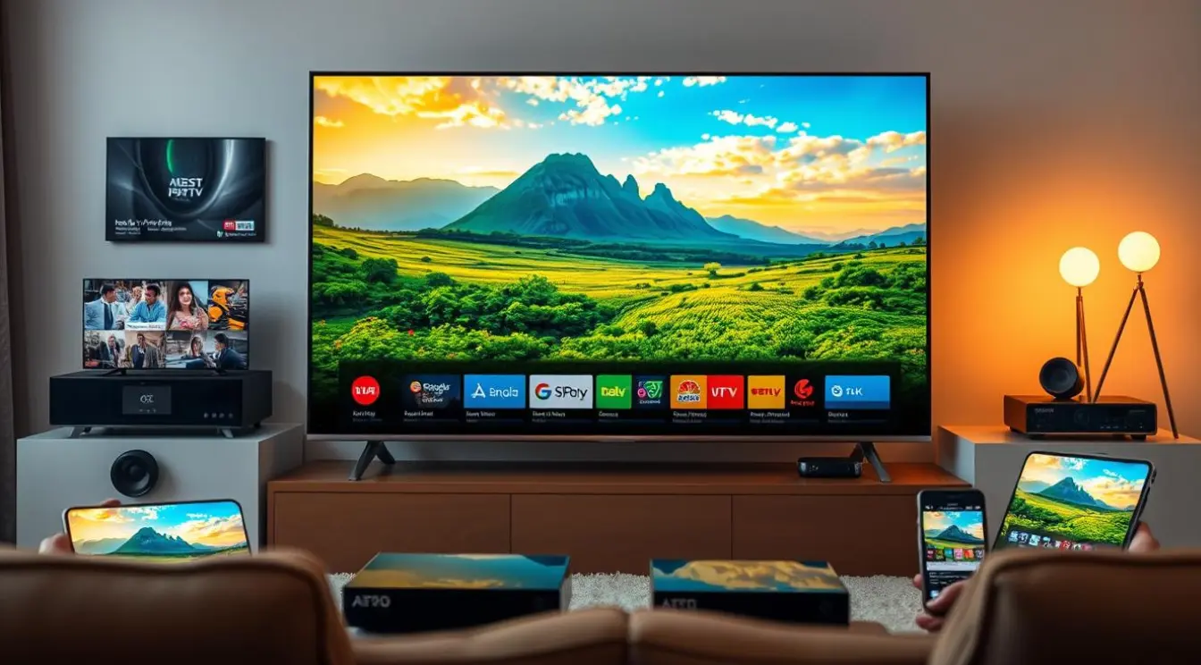 IPTV anbieter auf mehreren Geräten – Smart TV, Tablet und Smartphone
