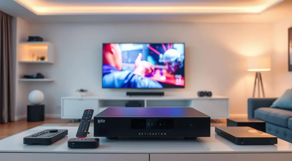 Modernes IPTV Fernsehen mit deutschem TV-Programm in HD und 4K