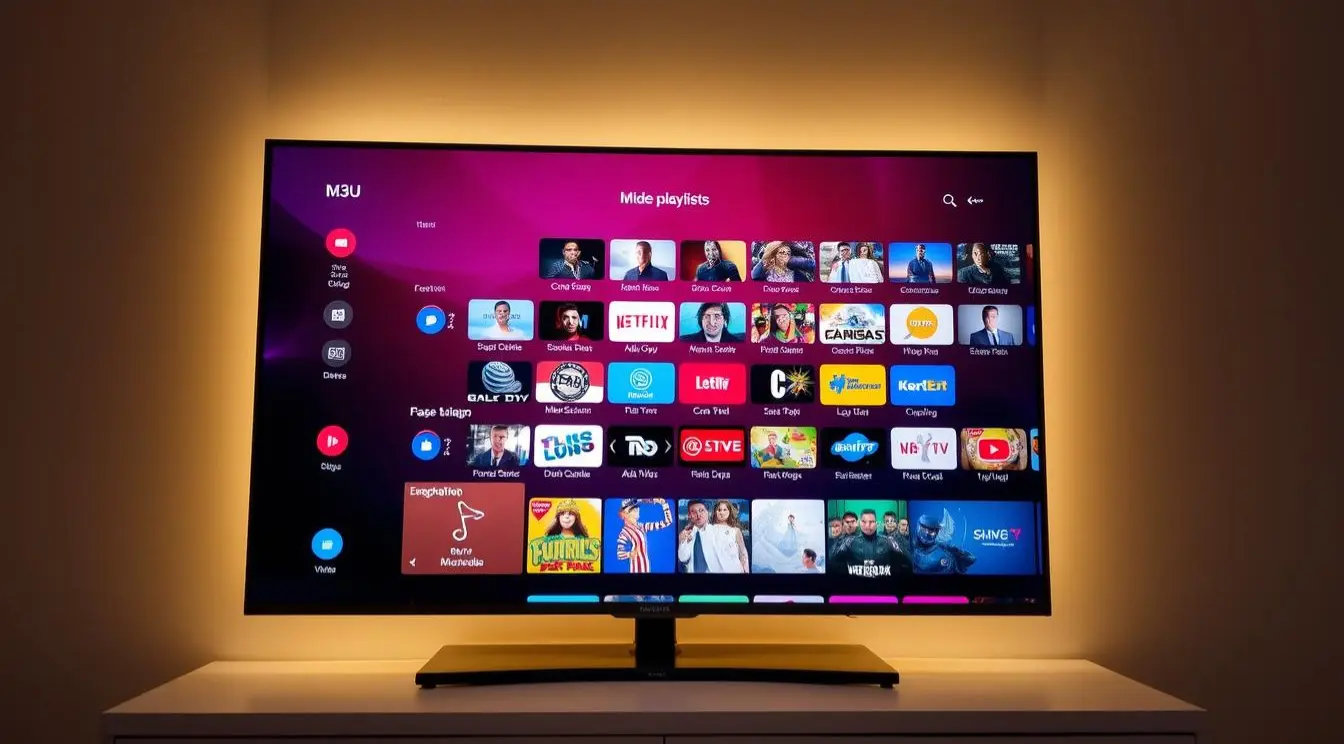 IPTV M3U Playlist auf Smart TV mit HD-Sendern in Deutschland